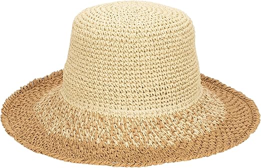 San Diego Hat Company Women's One Size Crochet Bucket Hat, Natural