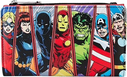 Loungefly Avengers 60th Glow in The Dark Anniversary Wallet, Amazon Exclusive