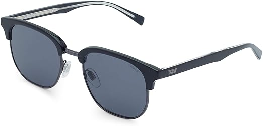 Levi's unisex adult Lv 5002/S Sunglasses, Black/Grey, 52mm 20mm US