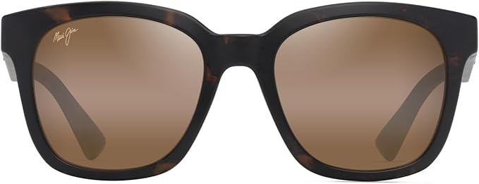 Maui Jim Honua AF Cat Eye Sunglasses, Matte Dark Havana/Hcl Bronze Polarized, Extra Large