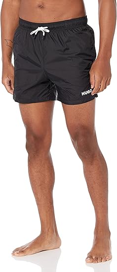 HUGO Mens Reversed Logo Swim Trunks