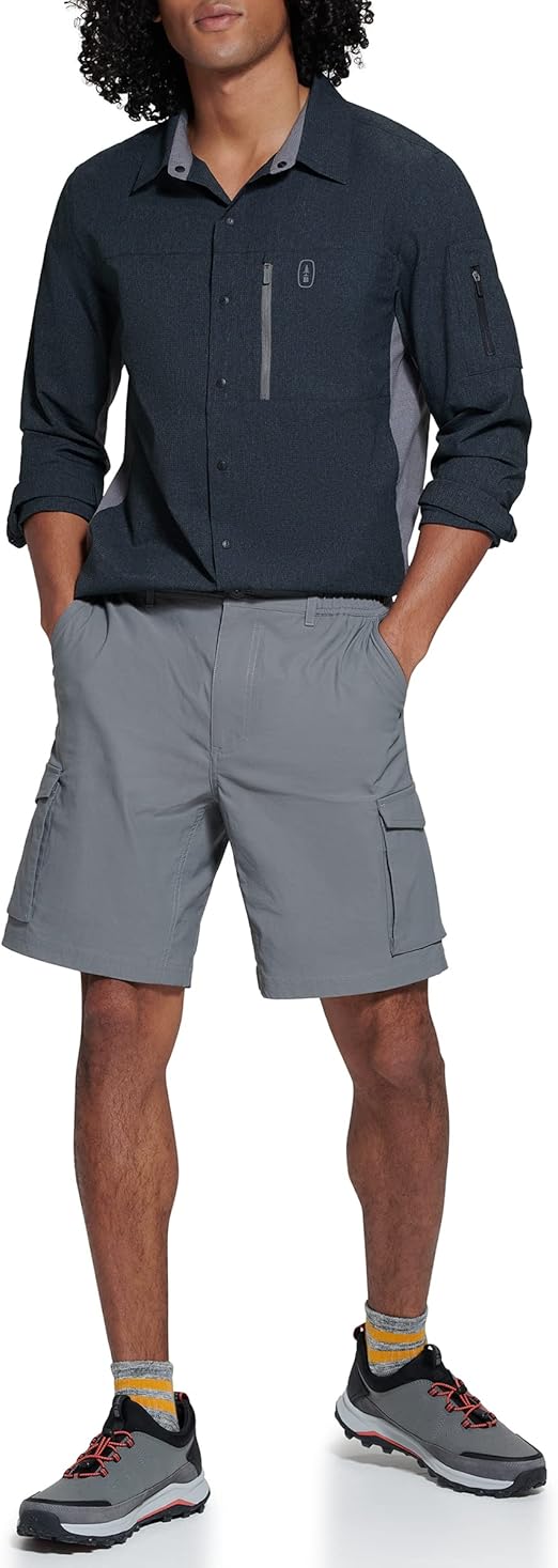 BASS OUTDOOR Men’s Cargo Shorts with Button Front and Multiple Pockets