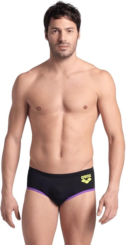 ARENA One Men's Big Logo Seamless Swim Brief MaxLife Pool Practice Athletic Swimsuit Short Training Bathing Suit Swimmers