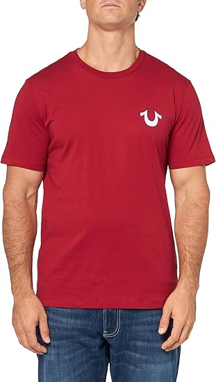 True Religion Men's Ss Vintage Flock Tee