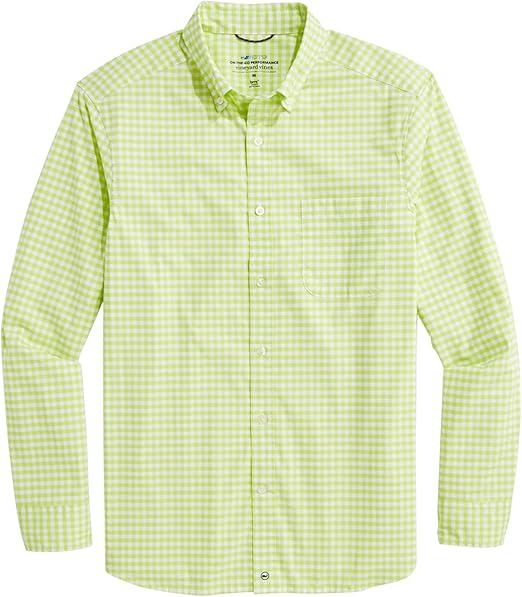 vineyard vines Men's On-The-go Brrr° Gingham Shirt