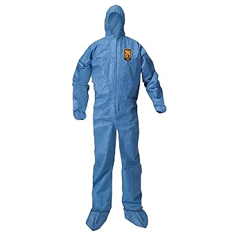 KleenGuard 58526 A20 Elastic Back Wrist/Ankle, Hood/Boots Coveralls, 3X-Large, Blue (Case of 20)