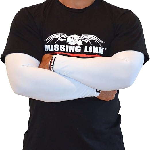 Missing Link SPF 50 Solid White ArmPro (White, X-Large)