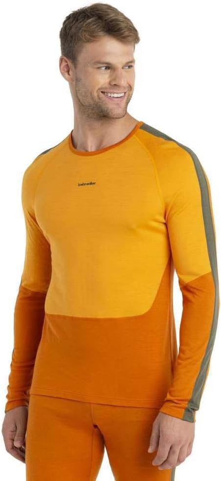 Icebreaker Men's 200 Sonebula Long Sleeve Base Layer Crew Top