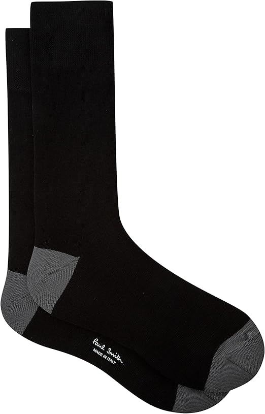 PS Paul Smith Paul Smith MEN SOCK PLAIN, BLACK, One Size