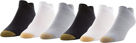 GOLDTOE Men's Nylon Lite No Show Socks, 6-Pairs