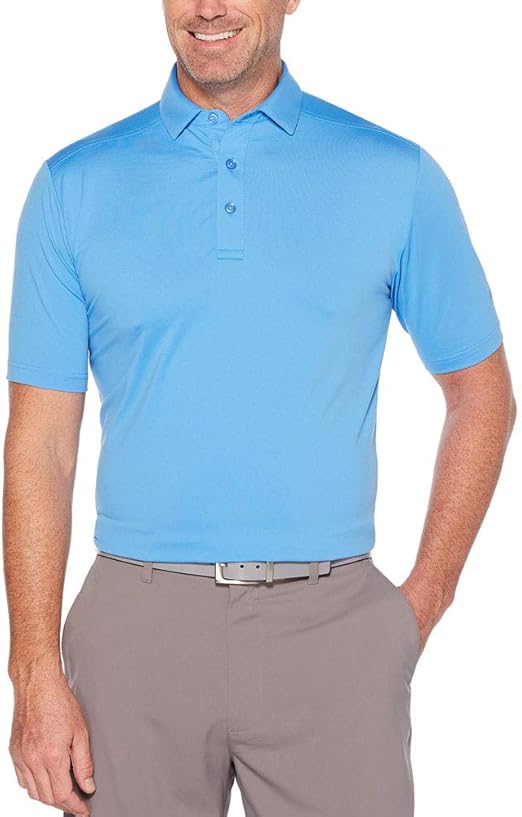 Callaway Men's Solid Micro Hex Performance Golf Polo Shirt with UPF 50 Protection (Size Small-3x Big & Tall)