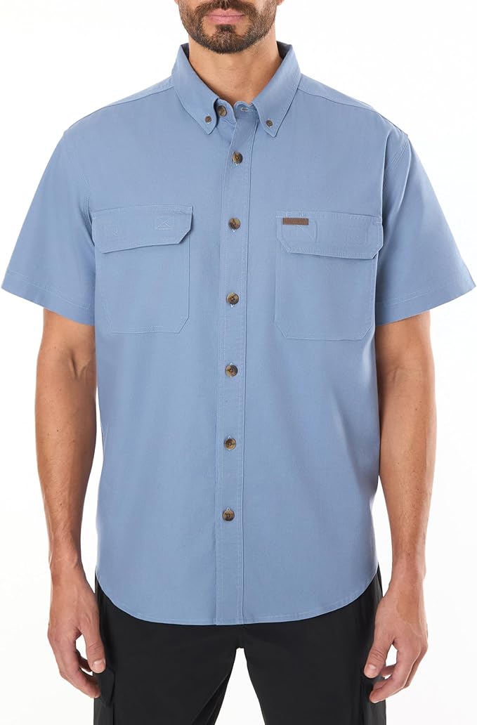 Smith's Workwear Big Men's Stretch Full-Swing Work Shirt