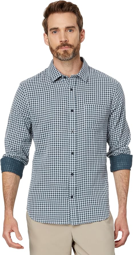 Vince Men's Mojave Plaid Long-Sleeve