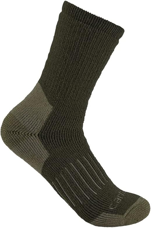 Carhartt Men's Heavyweight Synthetic-Wool Blend Crew Sock