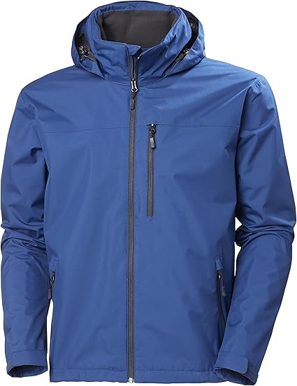 Helly-Hansen Men's Crew Hooded Jacket, 543 Cobalt 2.0, Medium