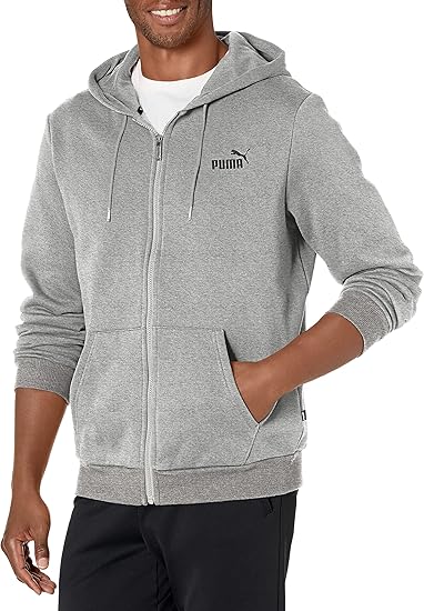 PUMA Men's Essentials Full Zip Fleece Hoodie