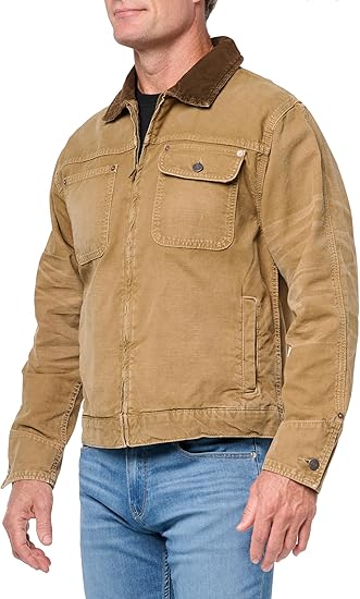 Lucky Brand Men's Corduroy Collar Trucker Jacket