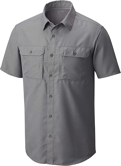 Mountain Hardwear Men's Canyon™ Short Sleeve Shirt, Manta Grey, S