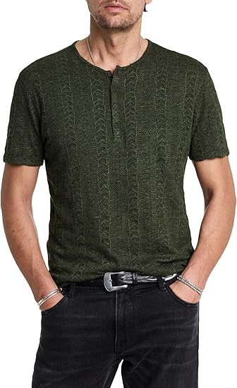 John Varvatos Men's Madoc Henley