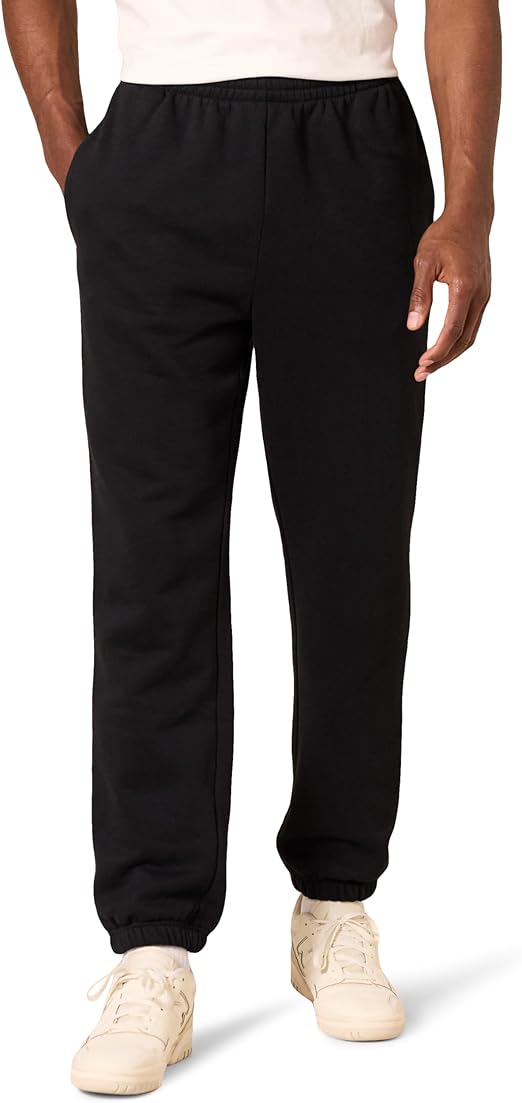 Amazon Essentials Men's Closed Bottom Fleece Sweatpants (Available in Big & Tall)