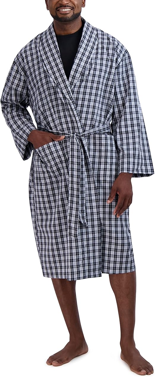 Hanes Mens Hanes Tall Men'S Woven Shawl Collar Robe