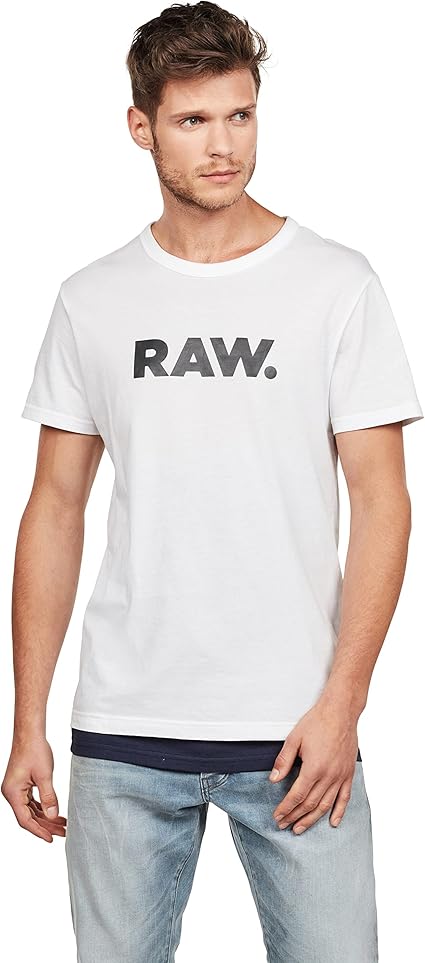 G-STAR RAW Men's Holorn Graphic Crew Neck Short Sleeve T-Shirt