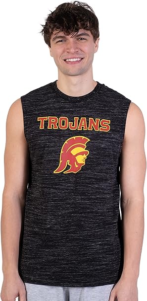 Ultra Game NCAA Mens Tank Top Mesh Sleeveless Muscle T-Shirt