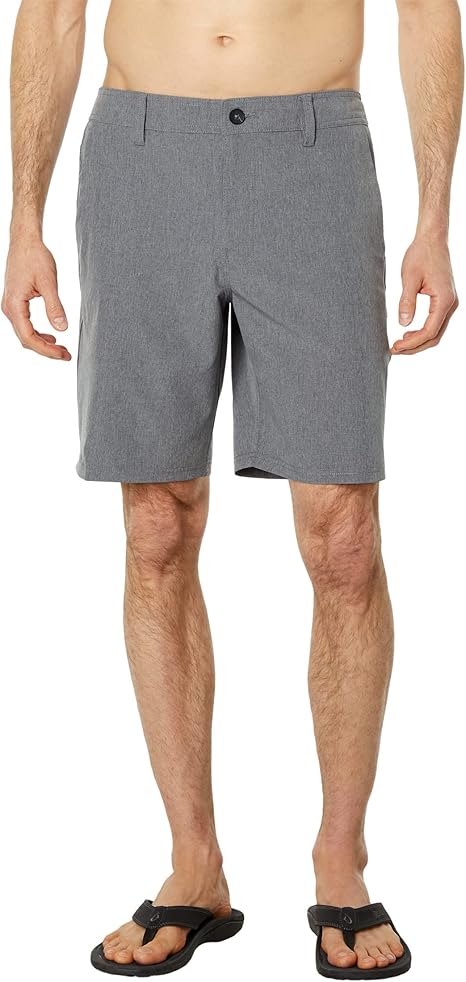 O'NEILL Men's 19 Inch Reserve Heather Hybrid Shorts - Water Resistant Mens Shorts with Quick Dry Stretch Fabric and Pockets