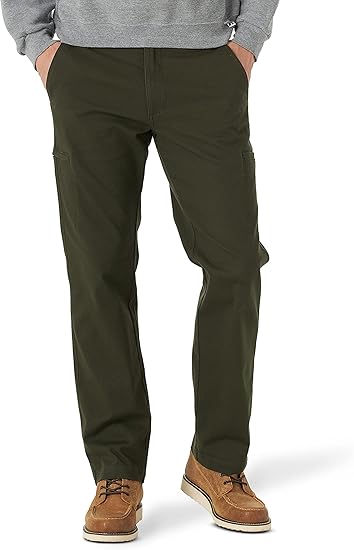 Lee Men's Extreme Motion Canvas Cargo Pant Frontier Olive 32W x 30L