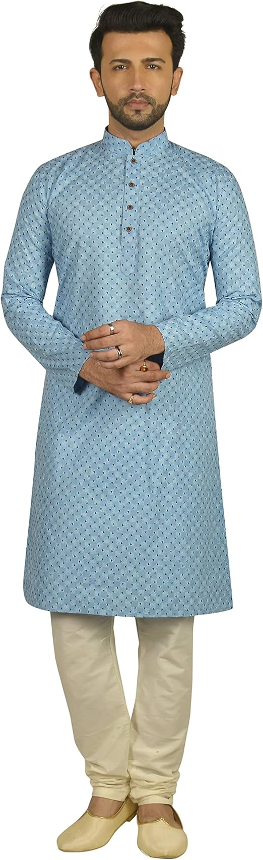 Tathastu Mens Cotton Kurta Pyjama Set