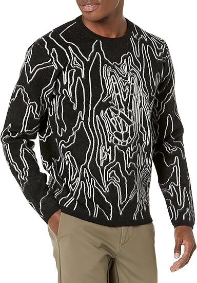 John Varvatos Men's Marquee Long Sleeve Sweater