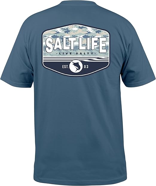 Salt Life Men's Aquatic Journey Fade Short Sleeve Tee