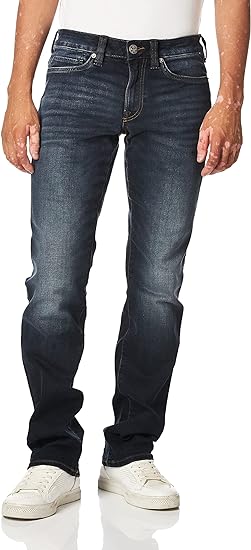 Buffalo David Bitton Men's Relaxed Straight Leg Driven Jean with Stretch Fabric