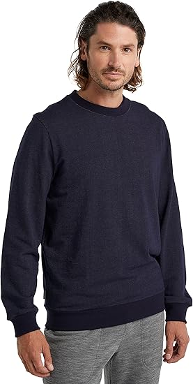 Icebreaker Men's Central Long Sleeve Casual Wool Lounge Sweatshirt