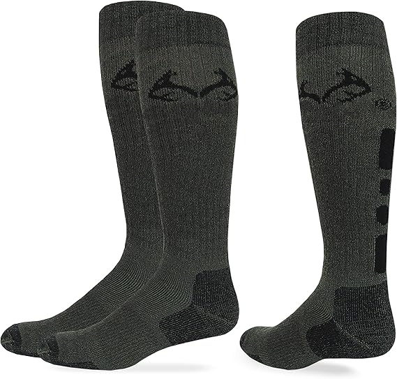 Men's Ultra-Dri Elimishield All Season Tall Boot Socks 1 Pair, Olive, Large