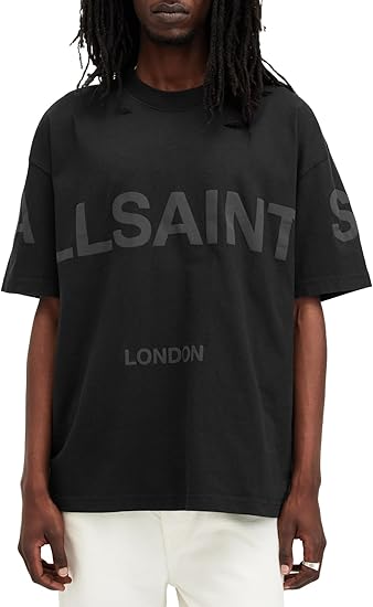 AllSaints Men's Biggy Short Sleeve Crew Neck Shirt