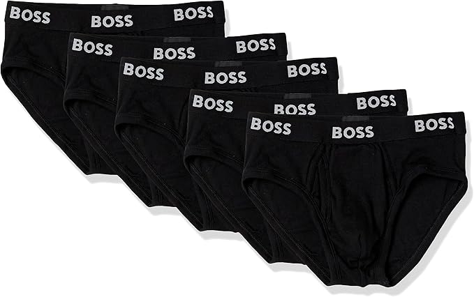 BOSS Men's 5-Pack Regular Rise Authentic Briefs