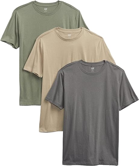 GAP Men's 3-Pack Everyday Short Sleeve Tee T-Shirt