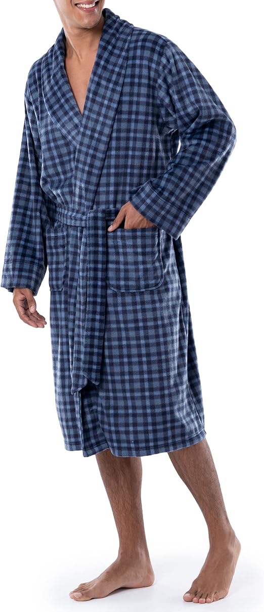 IZOD Men's Micro Sueded Robe