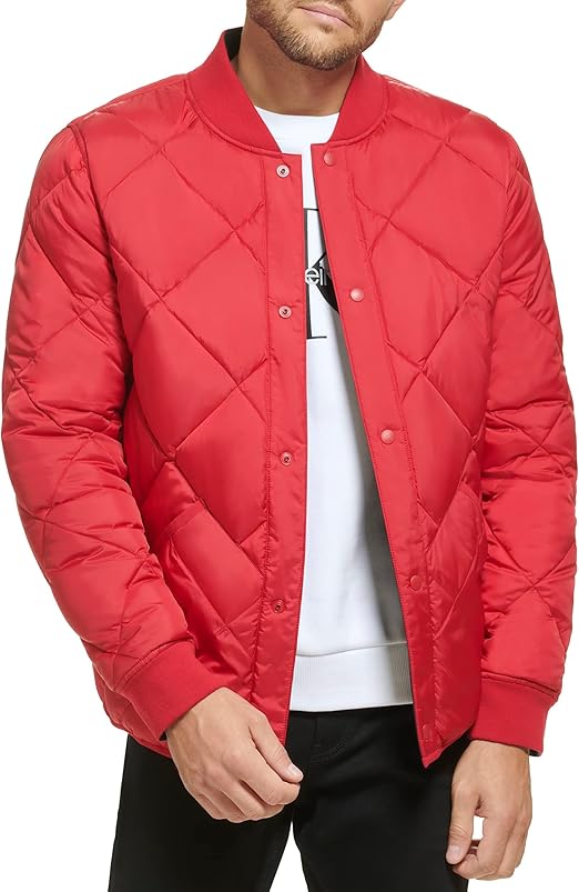 Calvin Klein Mens Reversible Diamond Quilted Jacket