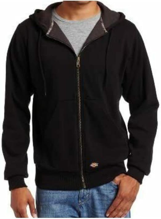 Dickies Men's Thermal Lined Full-Zip Fleece Hoodie with DWR