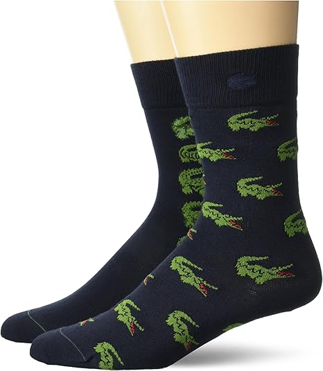 Lacoste Men's 2-Pack Multi Croc Sock Gift Set