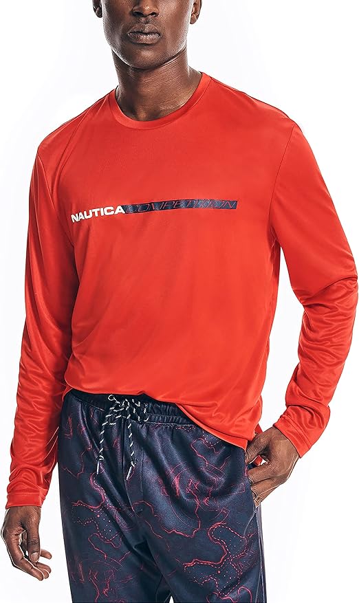 Nautica Men's Competition Sustainably Crafted Long-Sleeve T-Shirt