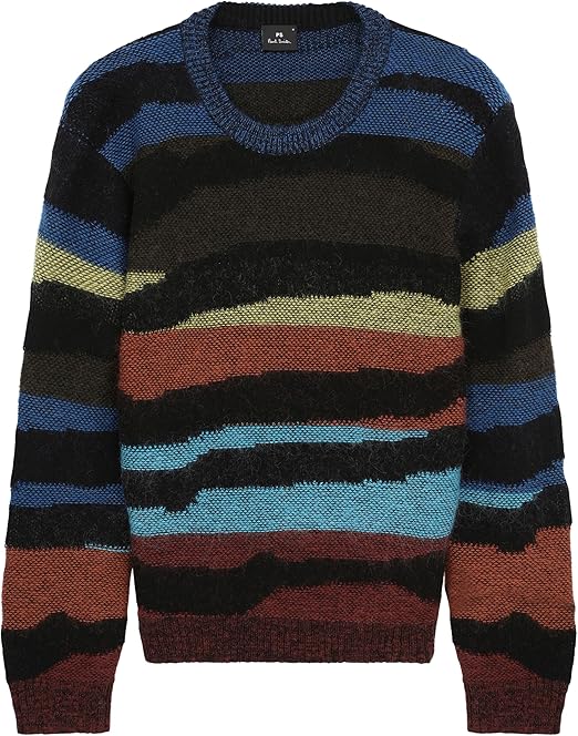 Paul Smith Men's Organic Stripe Crew Neck Sweater