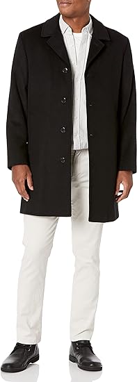 London Fog Men's Signature Wool Blend Top Coat