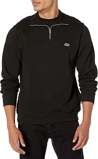 Lacoste Men's Half Zip Cotton Sweatshirt