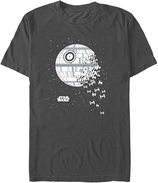 Hasbro Star Wars Young Men's Tie Murmuration Short Sleeve Tee Shirt