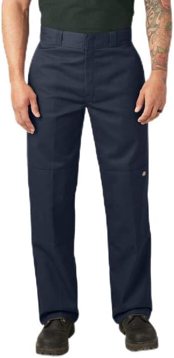 Dickies Men's Loose Fit Double Knee Work Pants, Dark Navy