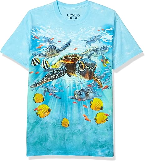 Liquid Blue Men's Sea Turtles T-Shirt