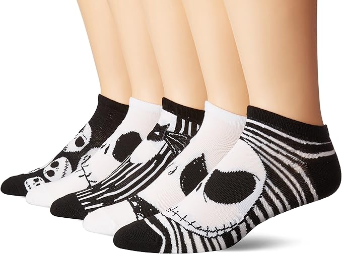 Disney Men's Nightmare Before Christmas 5 Pack No Show Socks